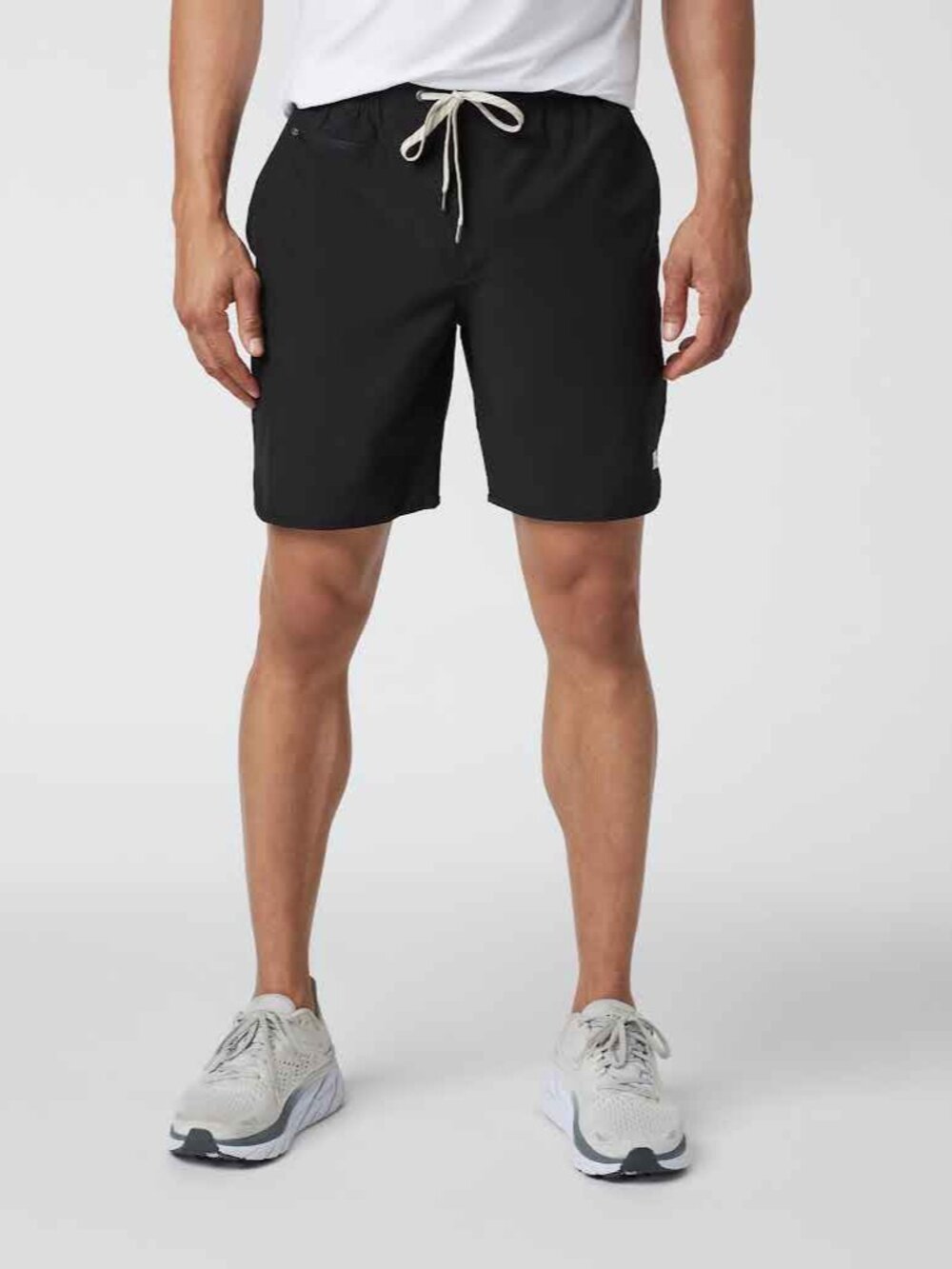 Vuori Mens Banks Shorts Black Drawstring Elastic Waist Performance Size M